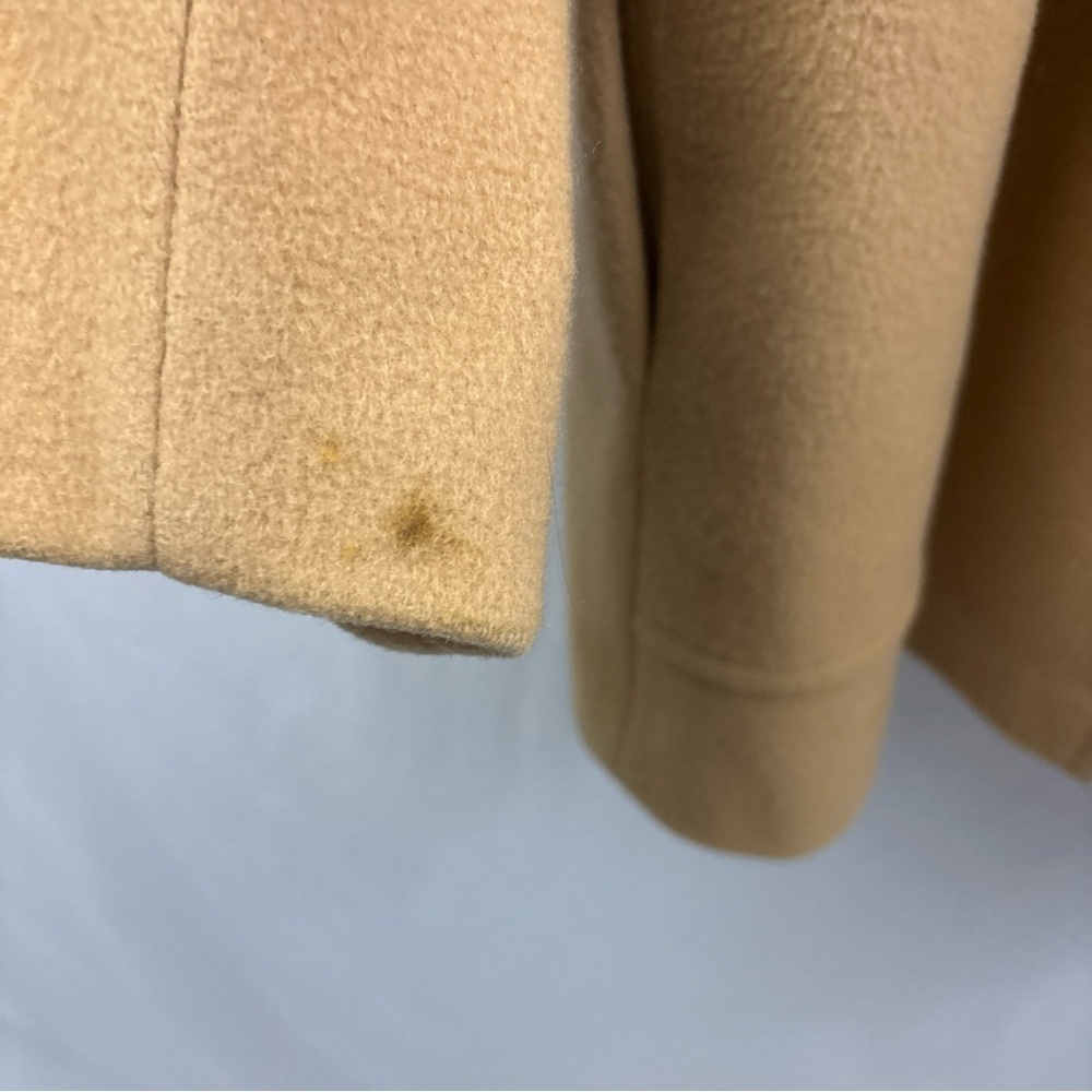 Vintage Mackintosh of New England Women's Size 20.5 Wool Mid Coat Tan Pre-Owned - Picture 5 of 16